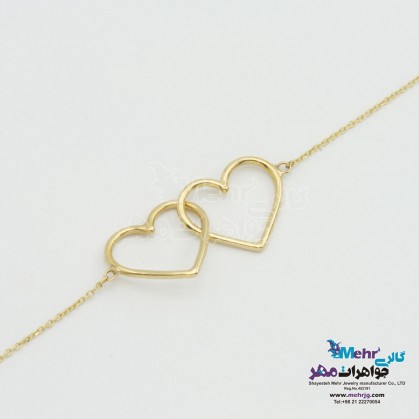 پابند طلا - طرح قلب تو در تو-MA0152